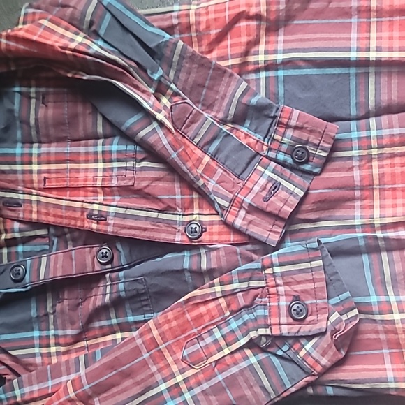 Sz 12-18 month Tea Collection Plaid Romper - Picture 3 of 4